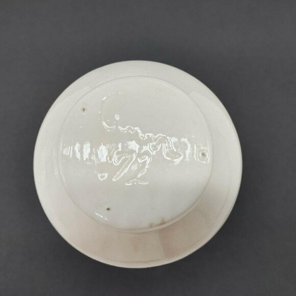 Ceramic Vase With Blue Floral Design & Turquoise Interior Marked Anna 1972 VTG - Picture 7 of 9